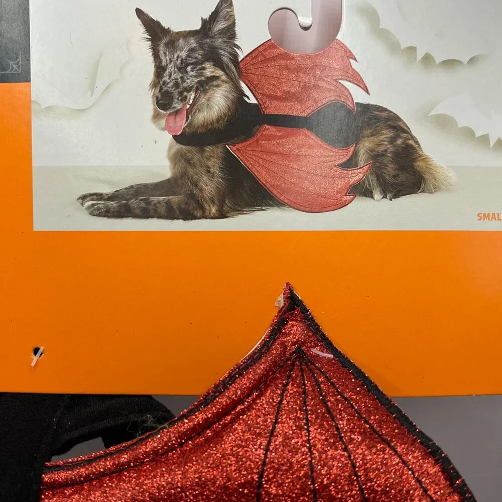 NWT Hyde & EEK! Boutique Halloween Reversible Red Devil/Angel Wings Dog Costume